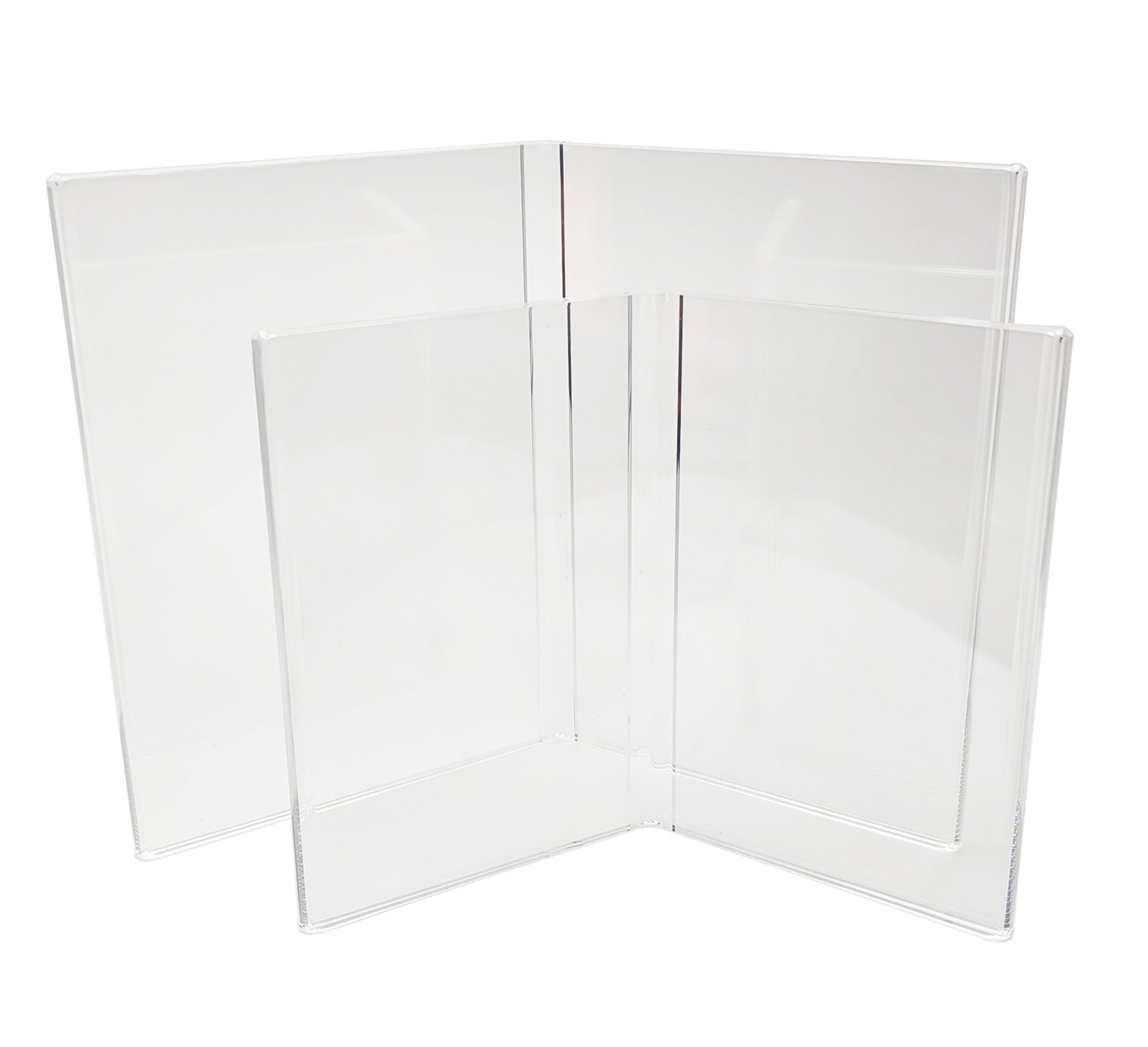 Double acrylic glass frame with Magic Footprint Special Set
