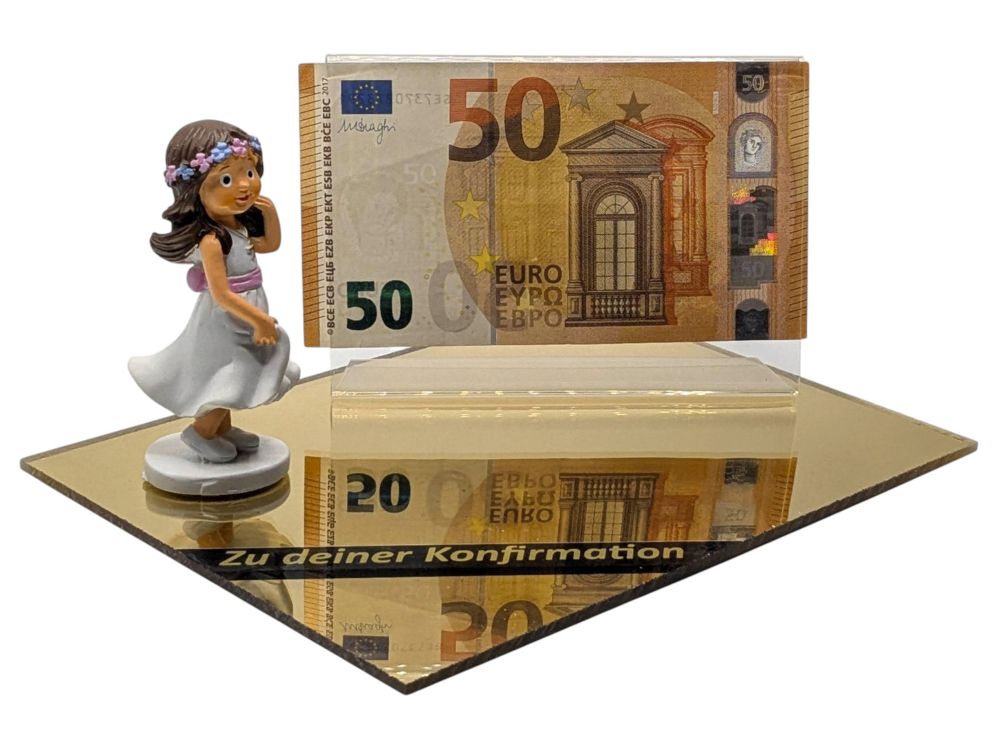 Geldgeschenk zur Konfirmation – kreative Geschenkidee mit Figur