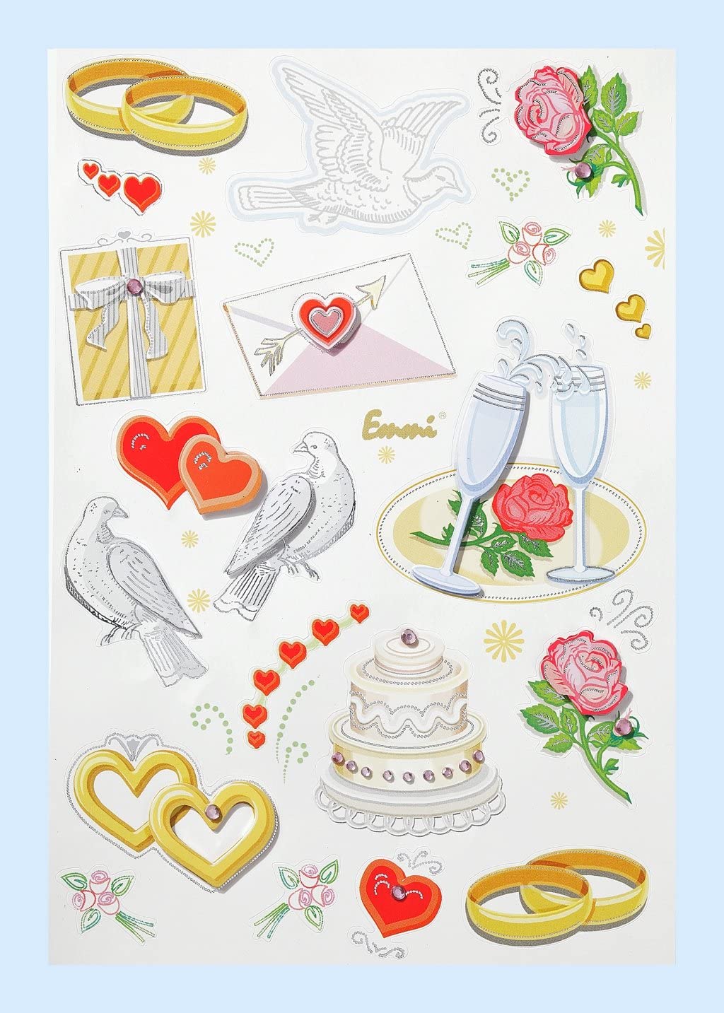 Creapop Sticker * Hochzeit I * Aufkleber – 3D Hand Design