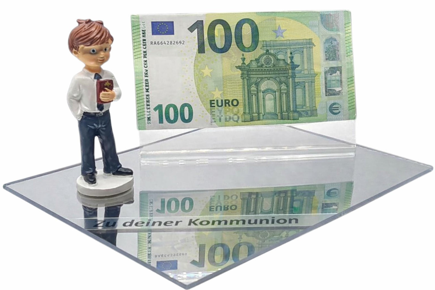 Geldgeschenk zur Kommunion – kreative Geschenkidee mit Figur