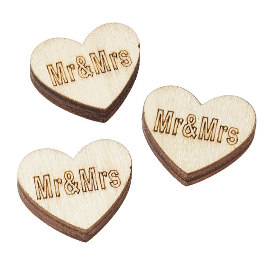 Herz-Streuteil Mr. & Mrs. ca. 1,8 cm