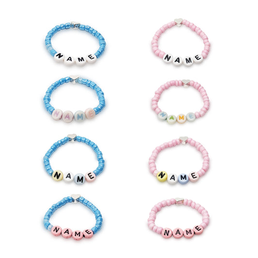 Cinta con cuentas de letras