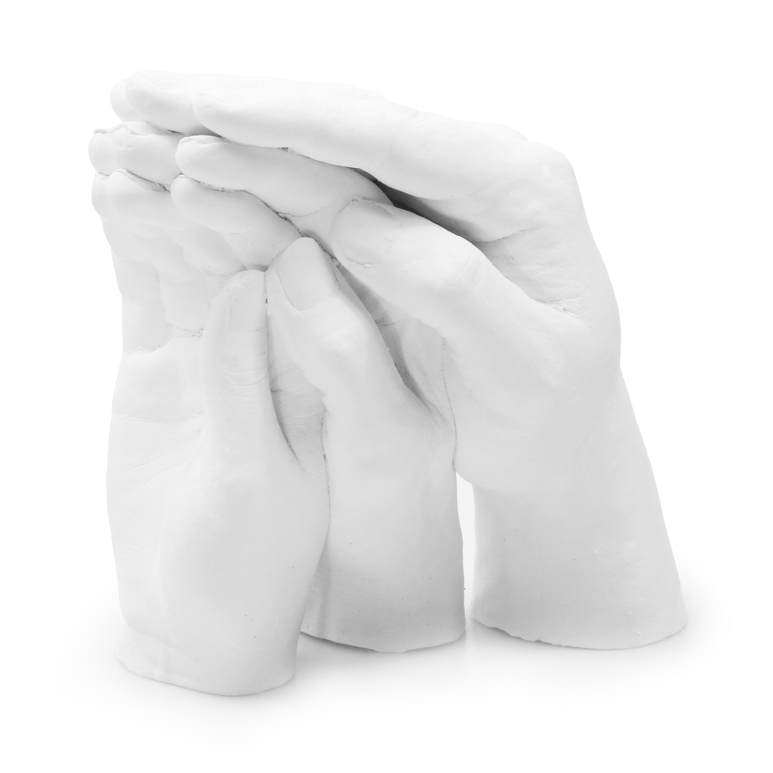 Kits de moulage « pour Famille » TRIO avec Cube Acrylique – 3D Hand Design