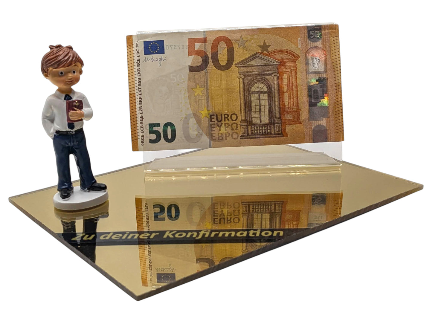 Geldgeschenk zur Konfirmation – kreative Geschenkidee mit Figur