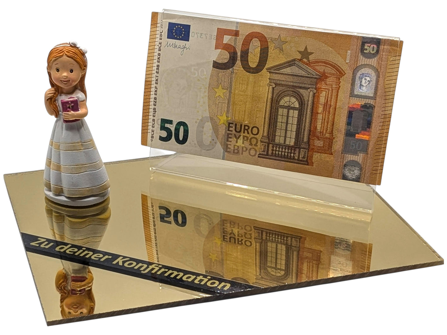 Geldgeschenk zur Konfirmation – kreative Geschenkidee mit Figur