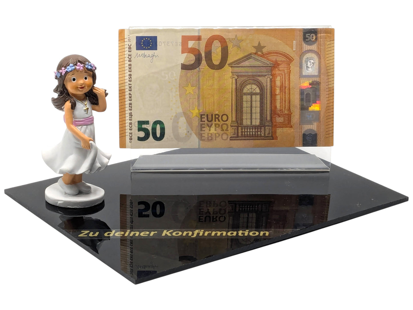 Geldgeschenk zur Konfirmation – kreative Geschenkidee mit Figur