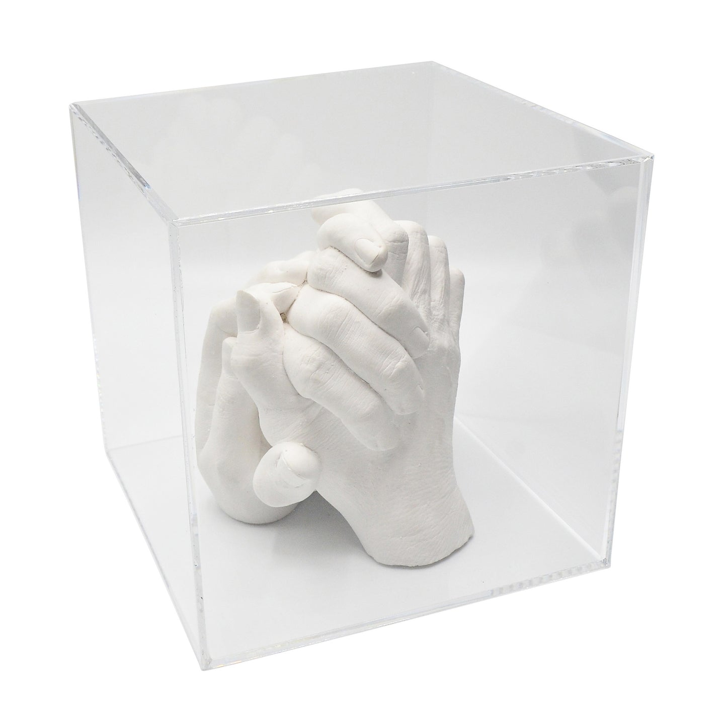Impression sæt "Family Hands" TRIO med akrylglaskubus