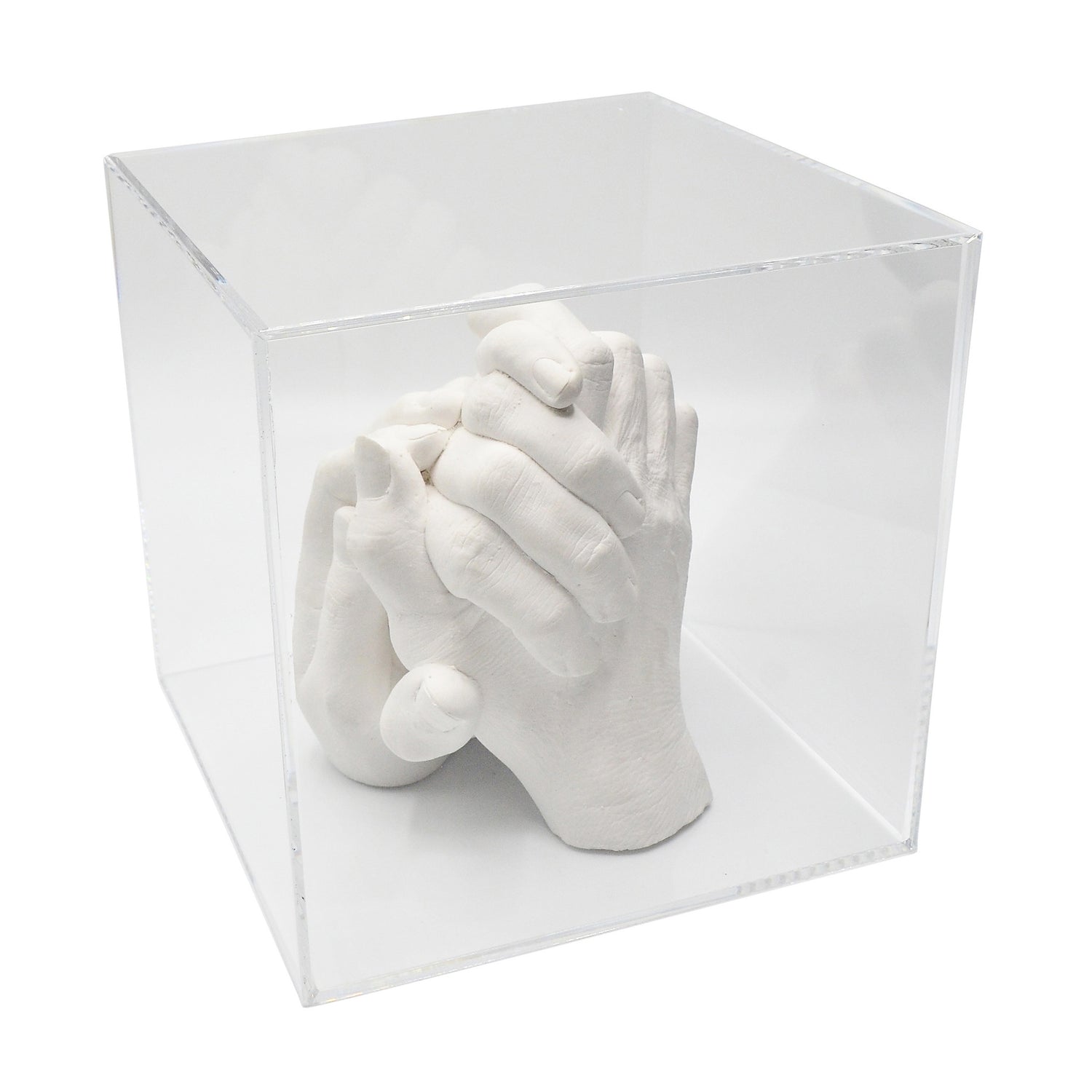 Kits de moulage « pour Famille » TRIO avec Cube Acrylique – 3D Hand Design