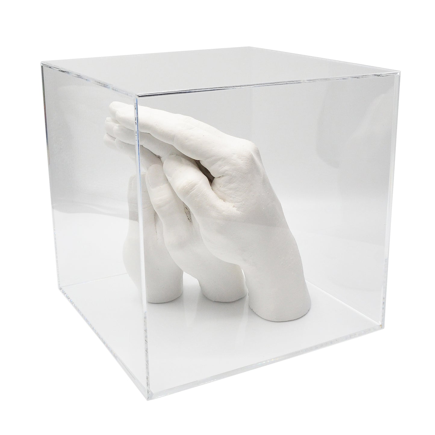 Lucky Hands® Casting Kit "Family" TRIO+ with Acrylic Glass Cube