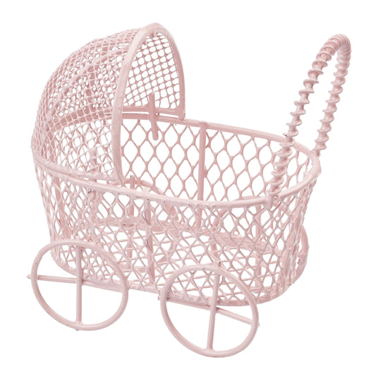 Kinderwagen, 7cm, rosa/blau