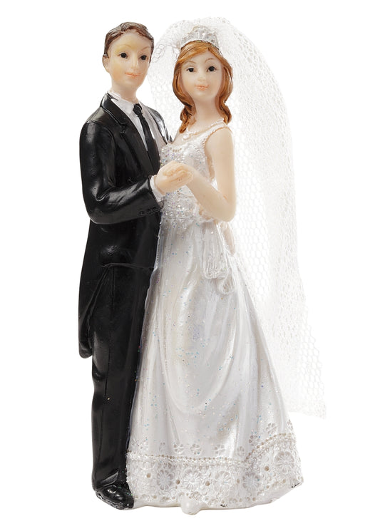 Hochzeitspaar I, ca. 10,5 cm mit Schleier