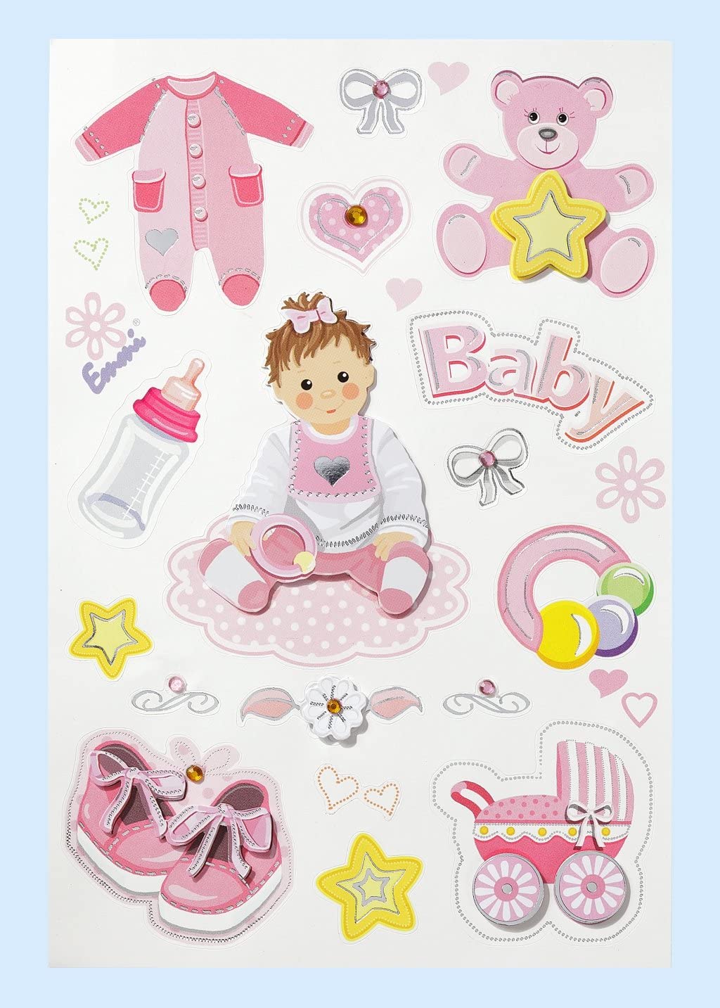 Creapop Sticker * Baby jongen/meisje - Doop - Geboorte * Sticker