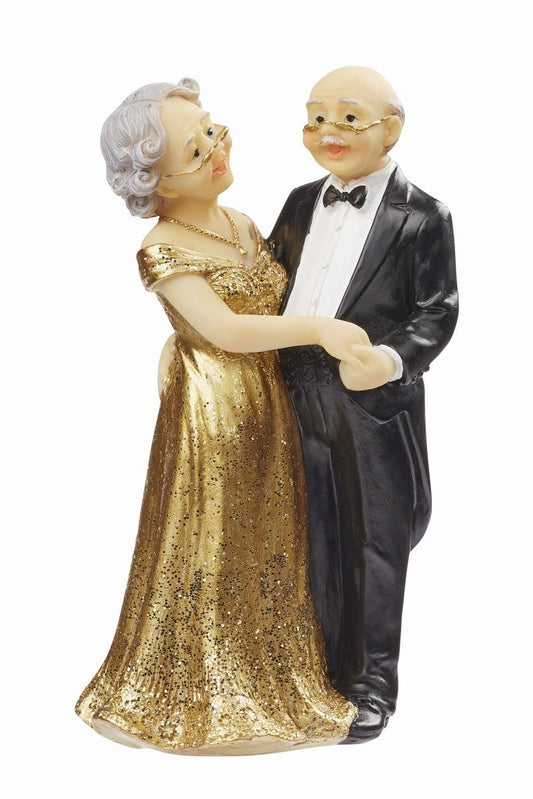 Pareja dorado de 11,5 cm aprox.